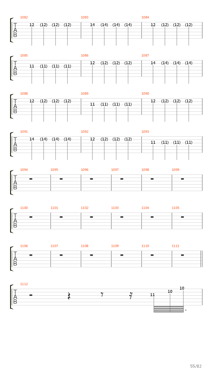 The Wall吉他谱