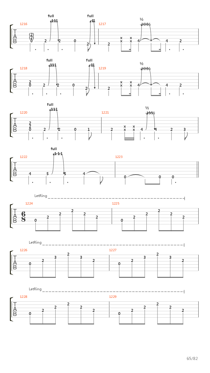 The Wall吉他谱