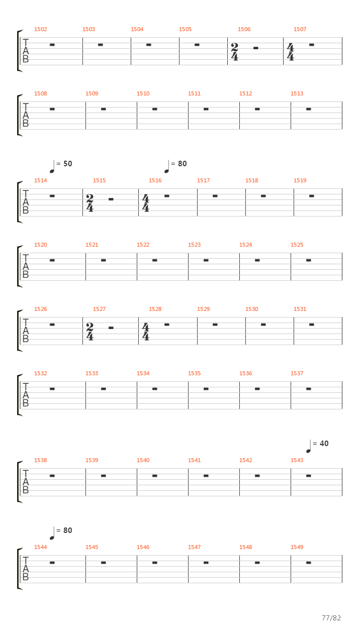 The Wall吉他谱