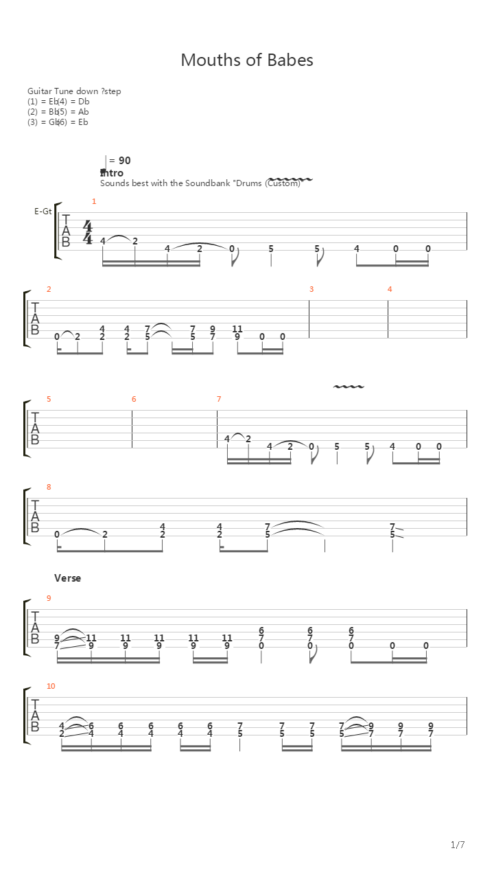Mouths Of Babes吉他谱