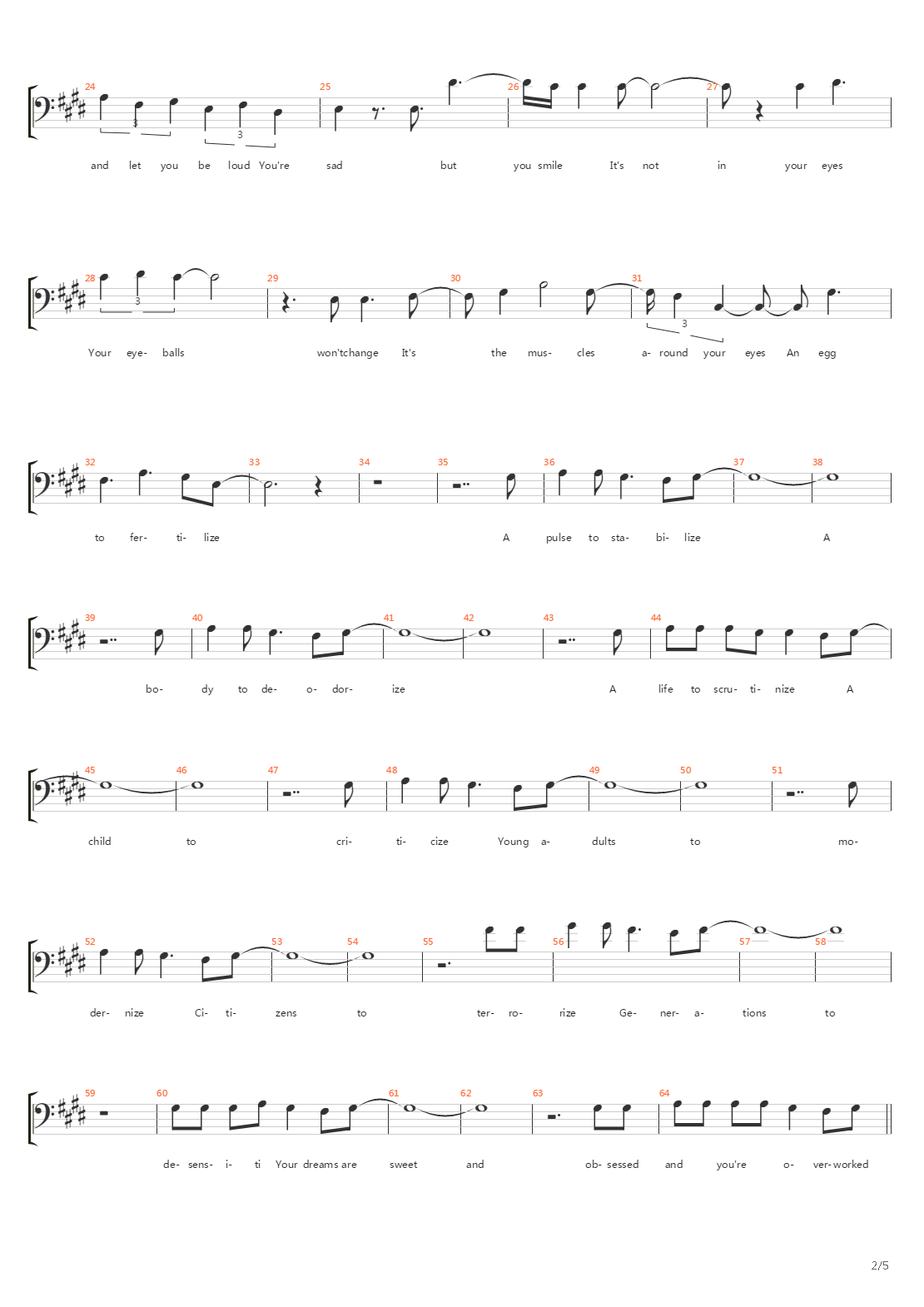 Ize Of The World吉他谱