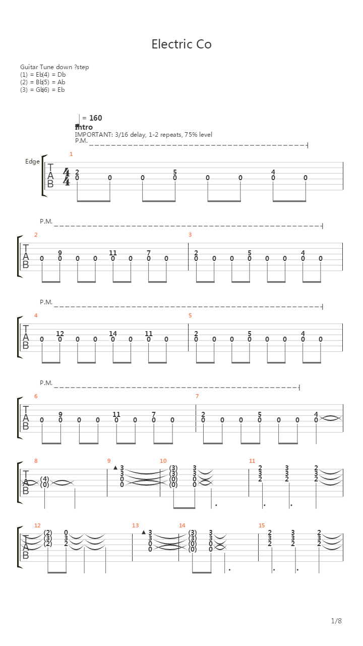Electric Co吉他谱