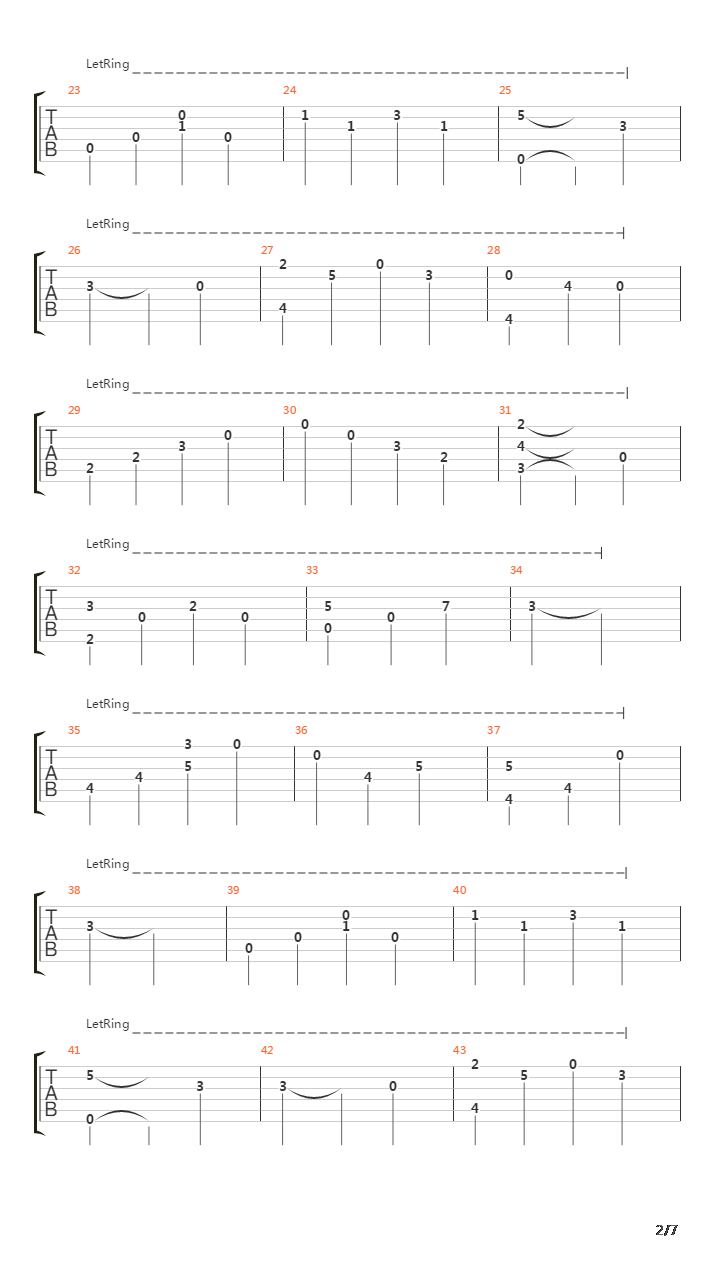 守护吉他谱