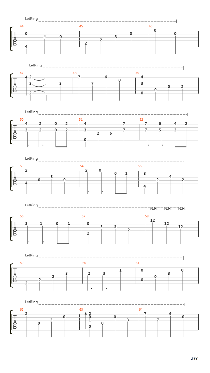 守护吉他谱