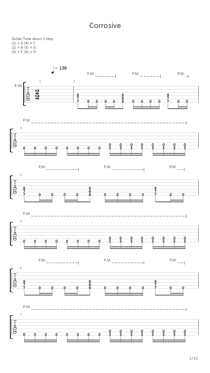 Corrosive吉他谱