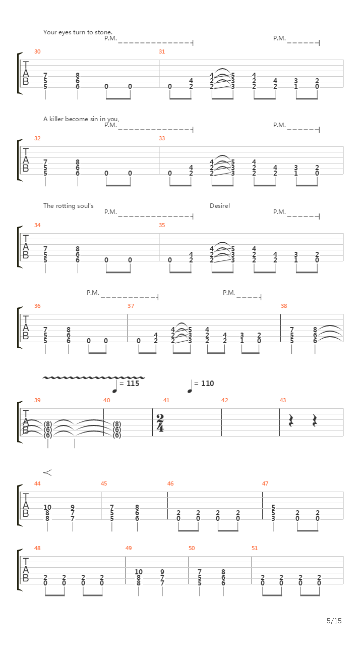 Corrosive吉他谱