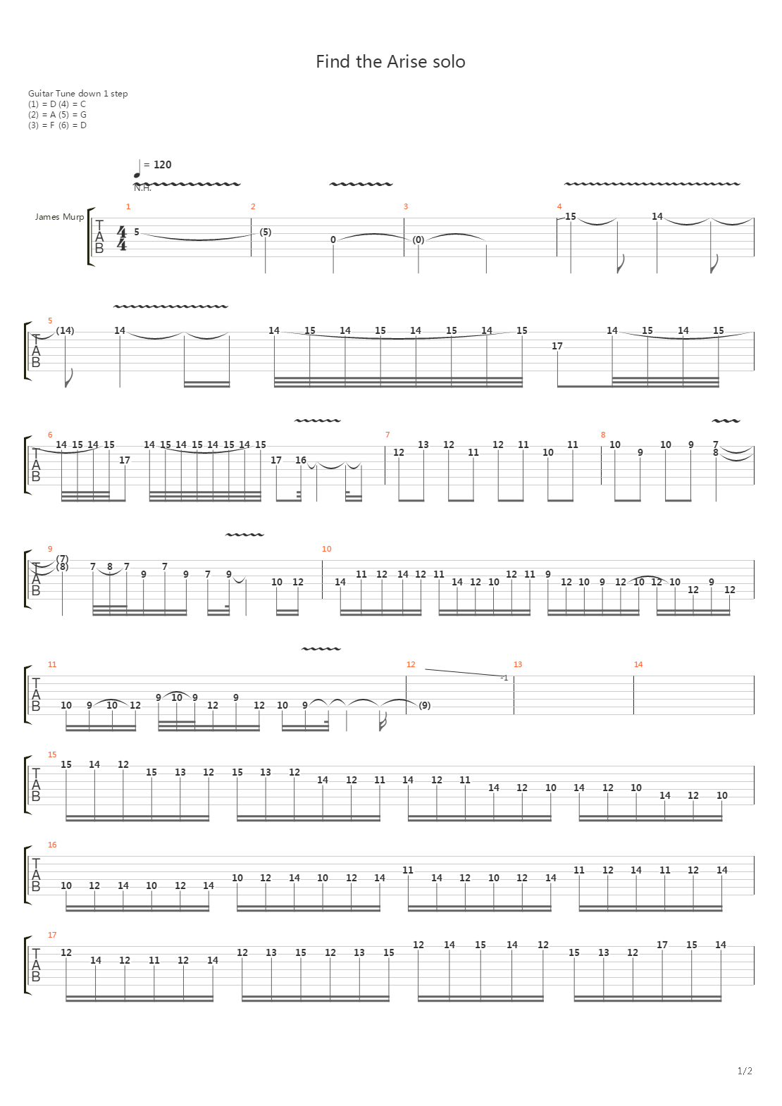 Find The Arise吉他谱