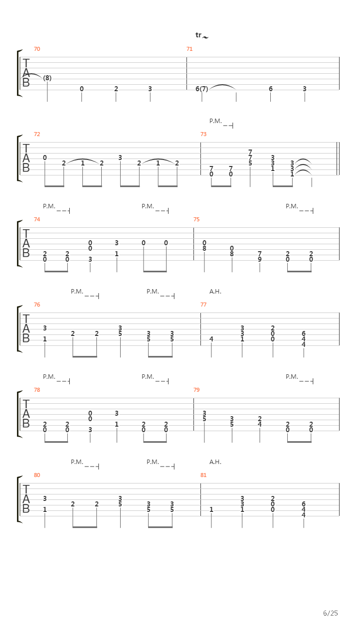 Aevum吉他谱