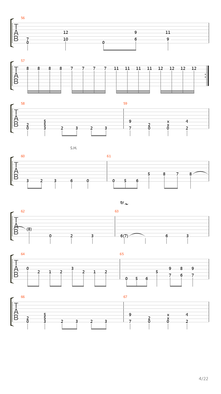 Aevum吉他谱