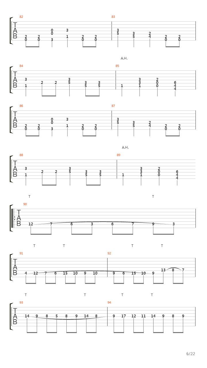 Aevum吉他谱