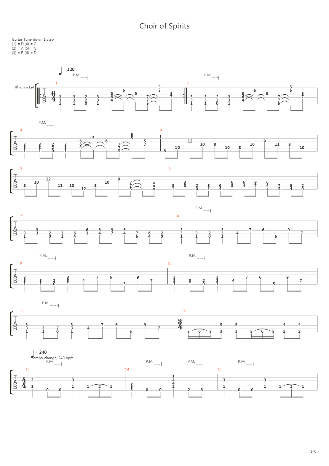 Choir Of Spirits吉他谱