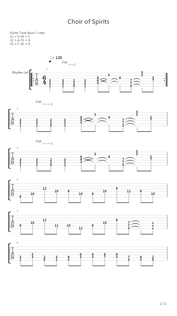 Choir Of Spirits吉他谱