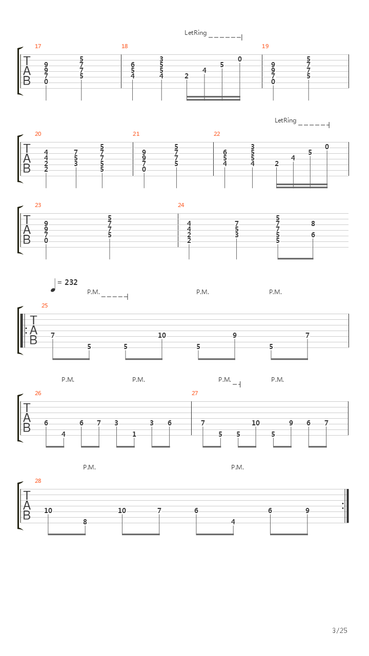 Septuagint吉他谱