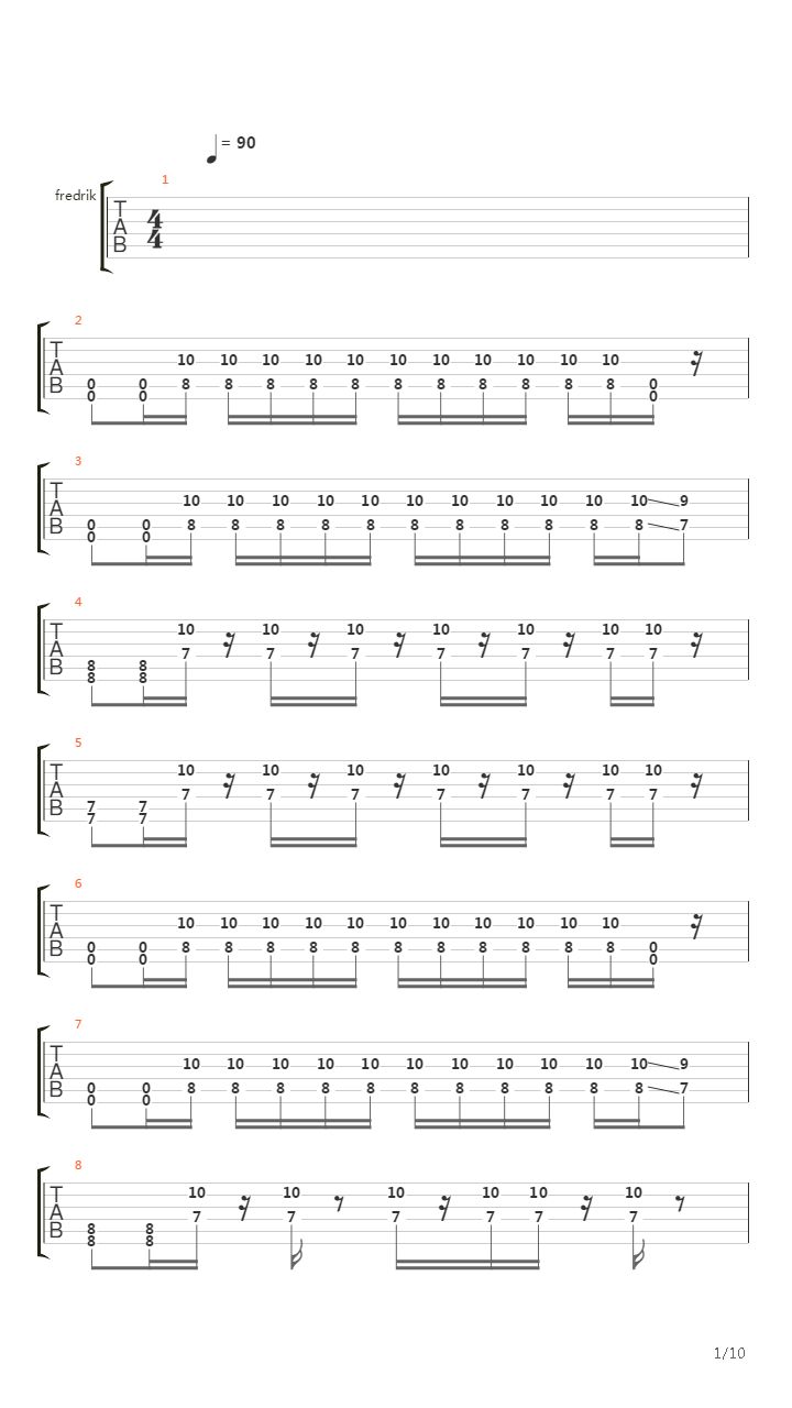 Second And Sebring吉他谱