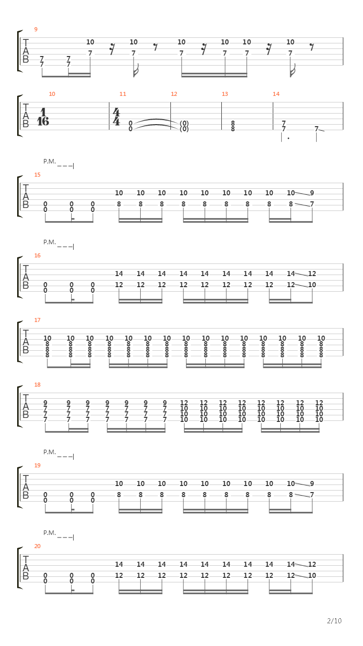 Second And Sebring吉他谱