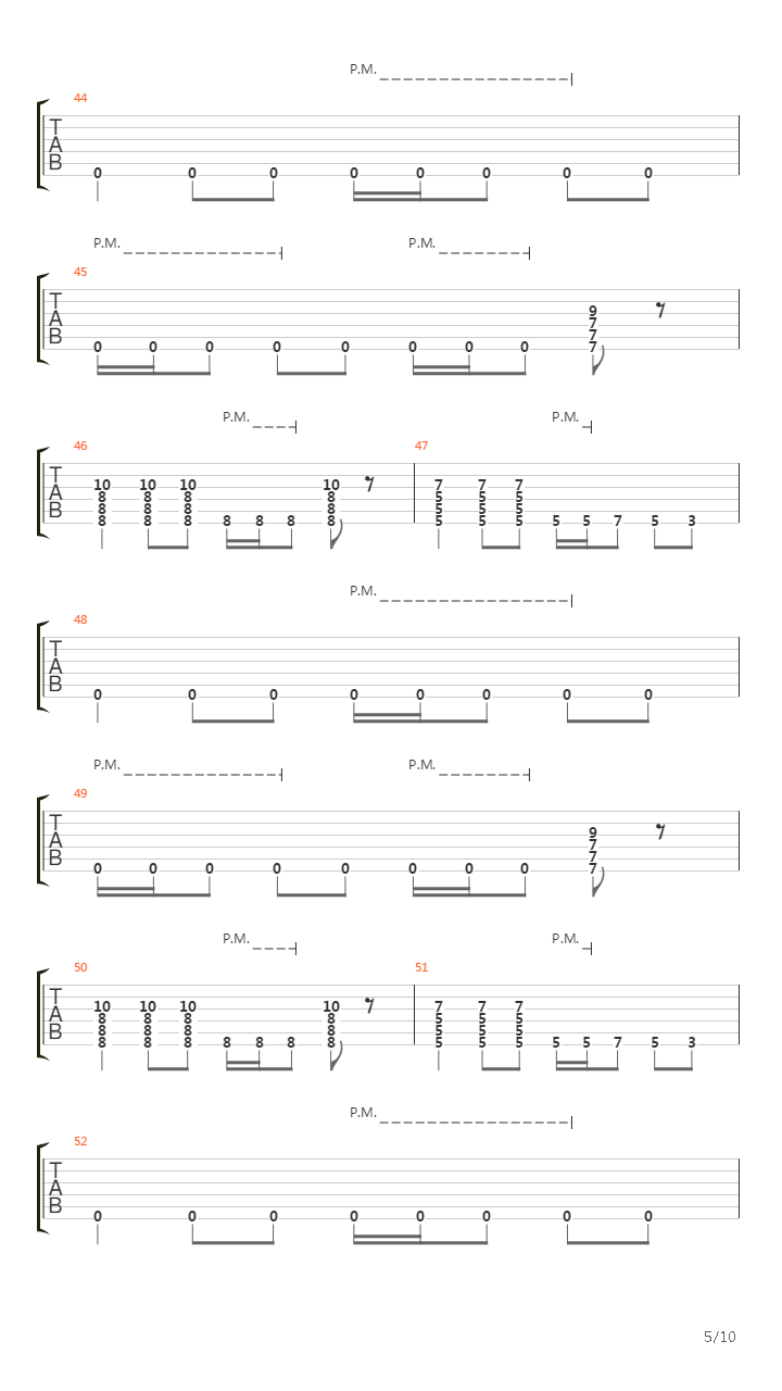 Second And Sebring吉他谱