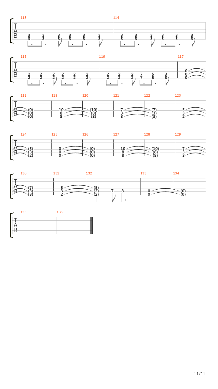 Second And Sebring吉他谱