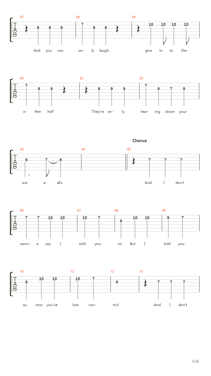 Rise And Fall吉他谱