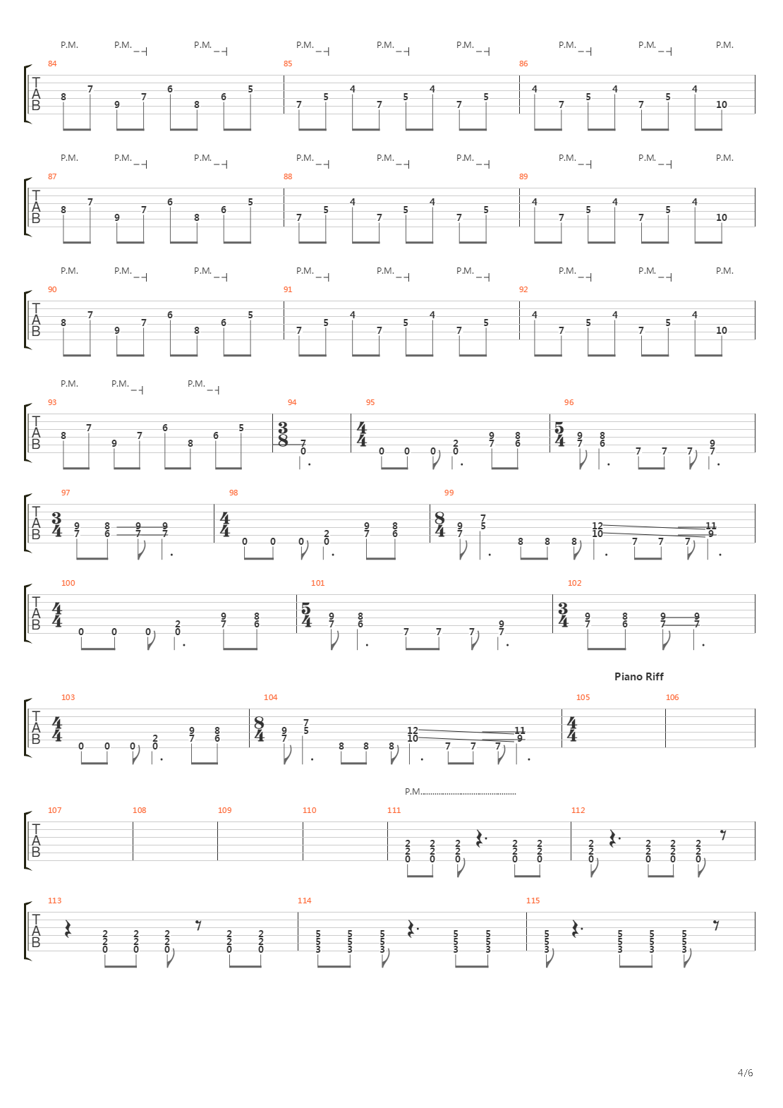 Fall Of Man吉他谱