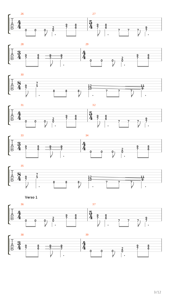 Fall Of Man吉他谱