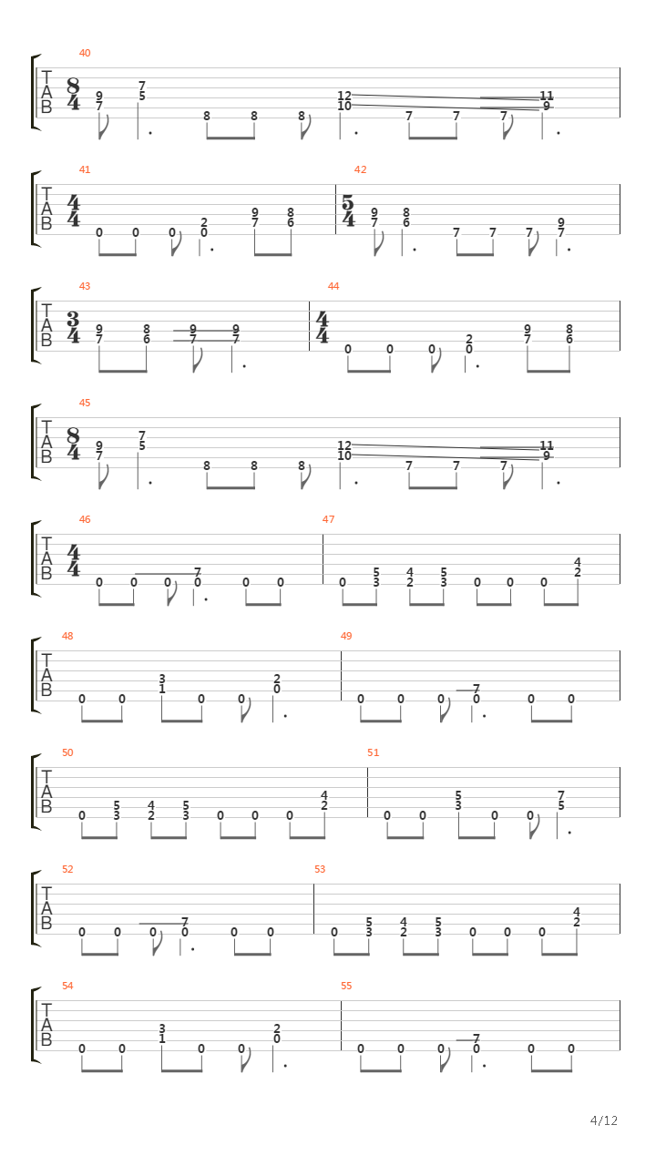 Fall Of Man吉他谱