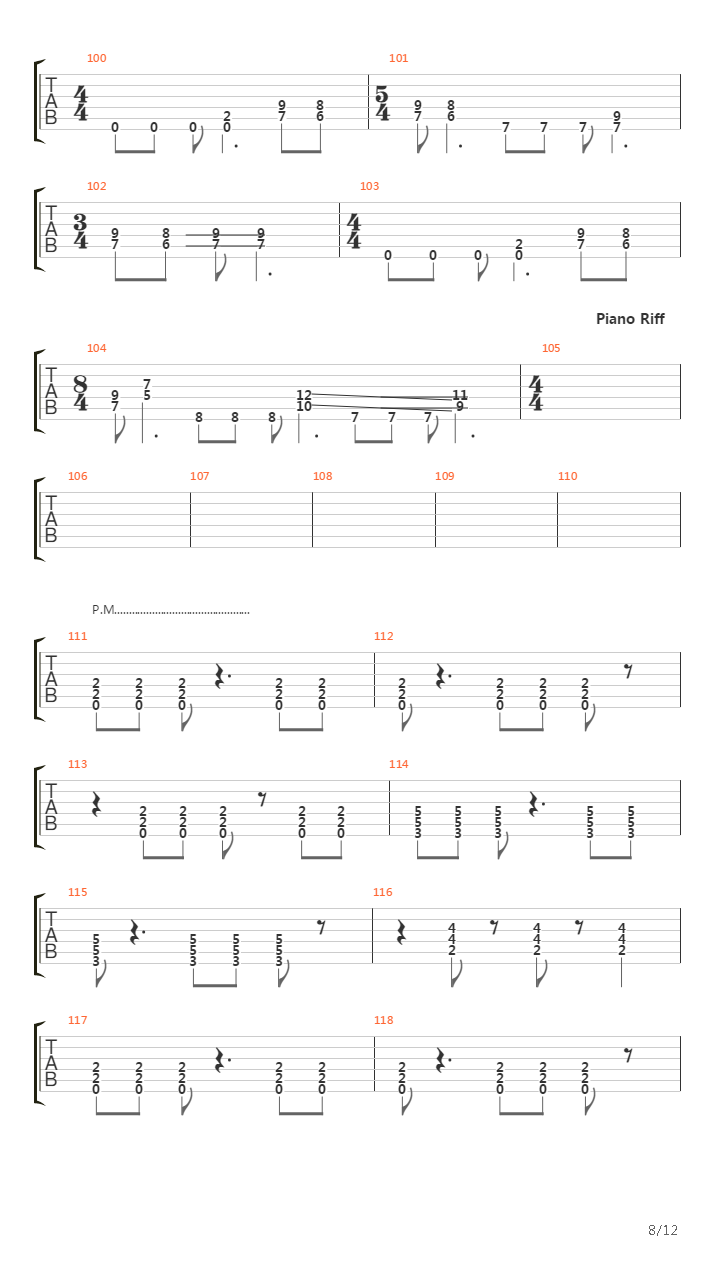 Fall Of Man吉他谱