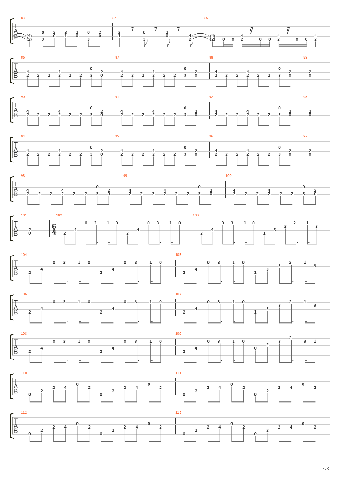 Passage To Pandemonium吉他谱