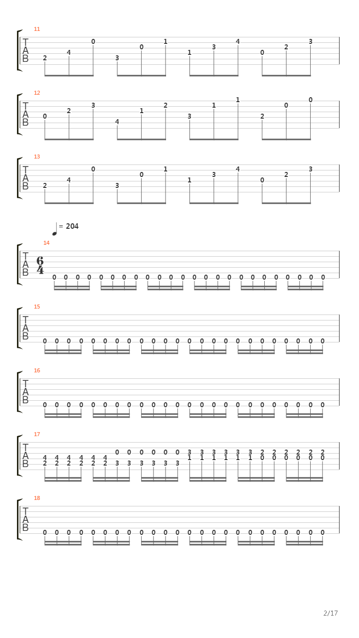 Passage To Pandemonium吉他谱