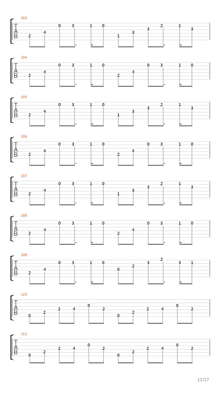 Passage To Pandemonium吉他谱