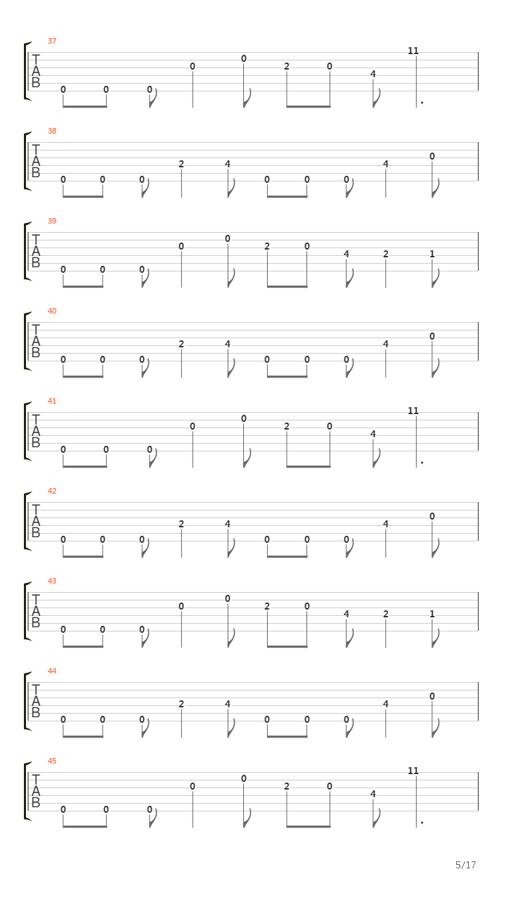 Passage To Pandemonium吉他谱