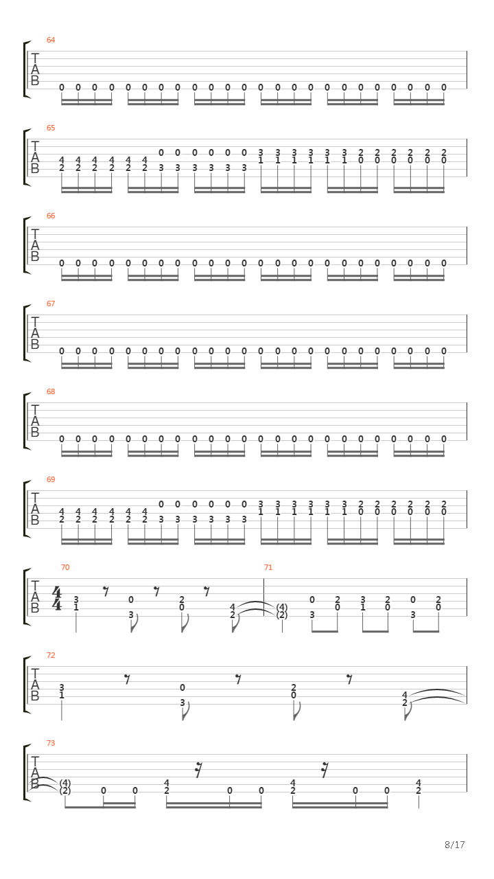 Passage To Pandemonium吉他谱