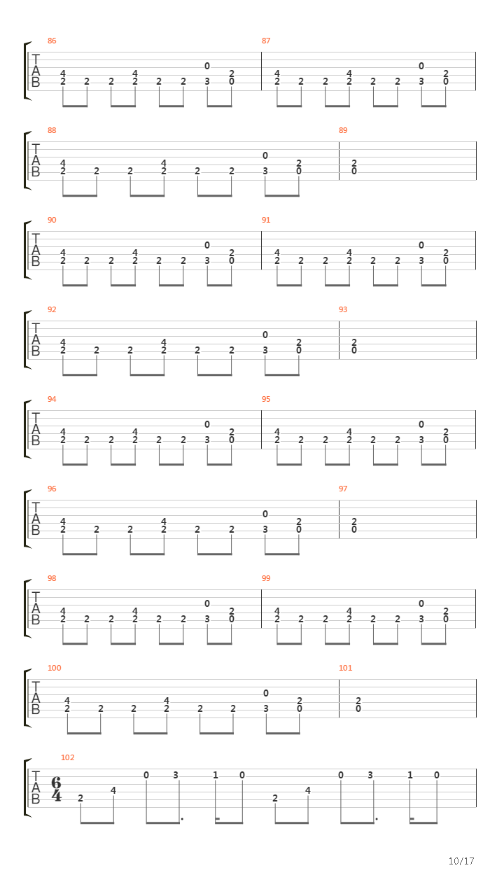 Passage To Pandemonium吉他谱