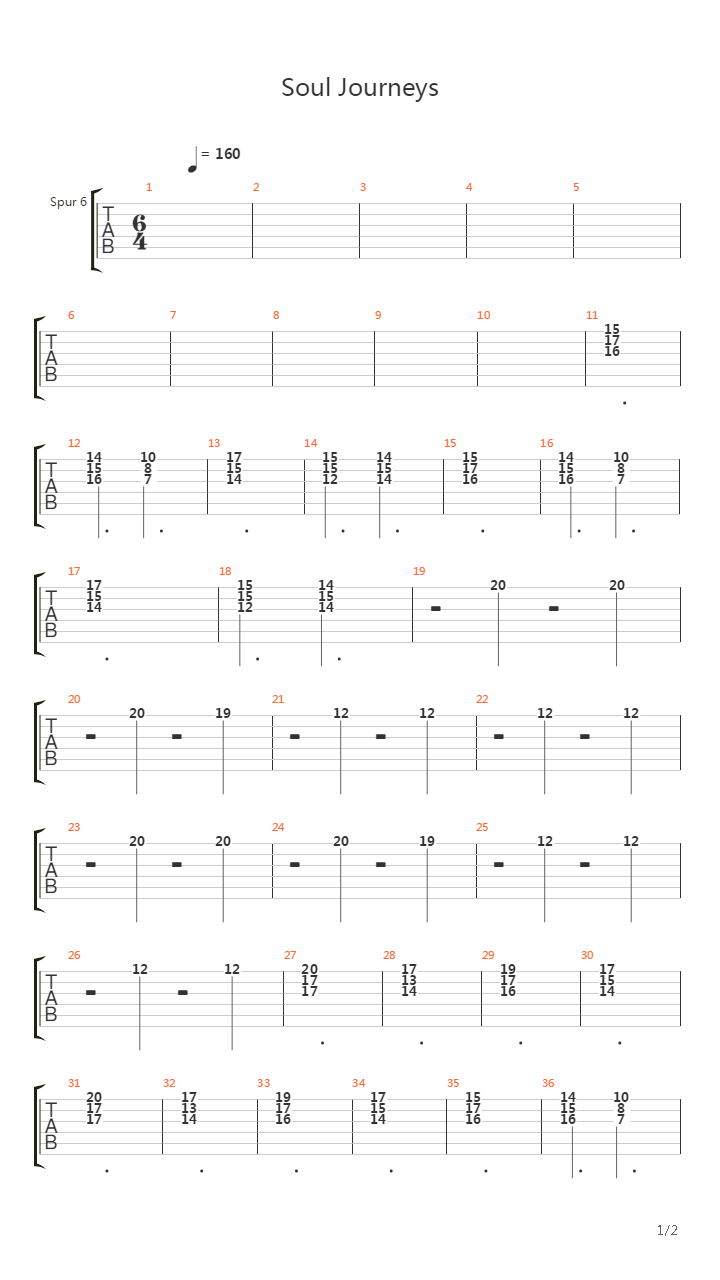 Soul Journeys吉他谱