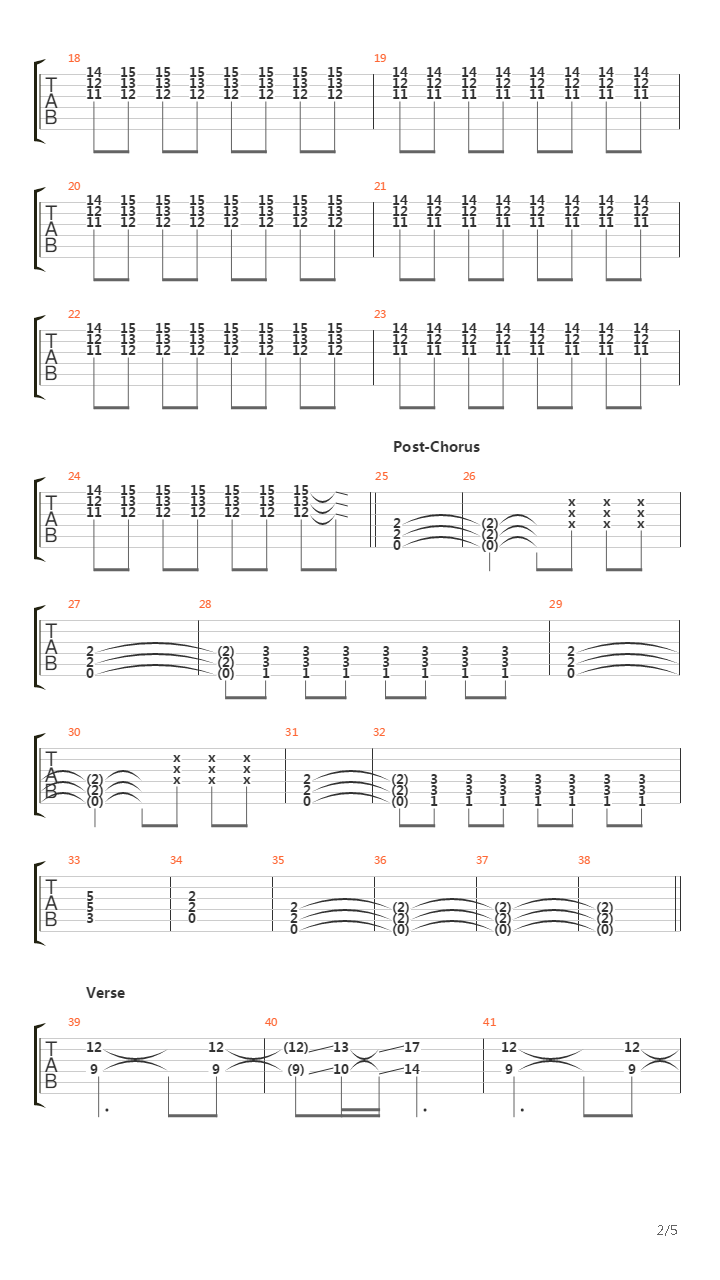 Under Zenith吉他谱