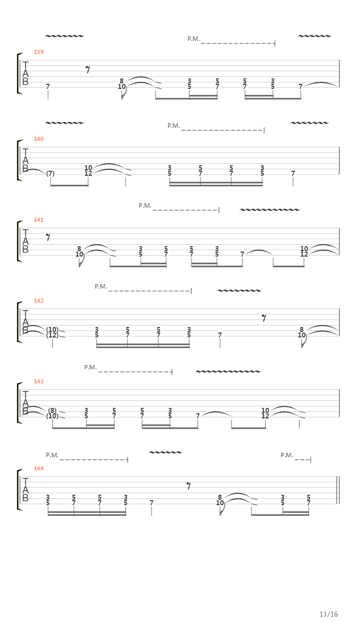 Beyond The Pale吉他谱