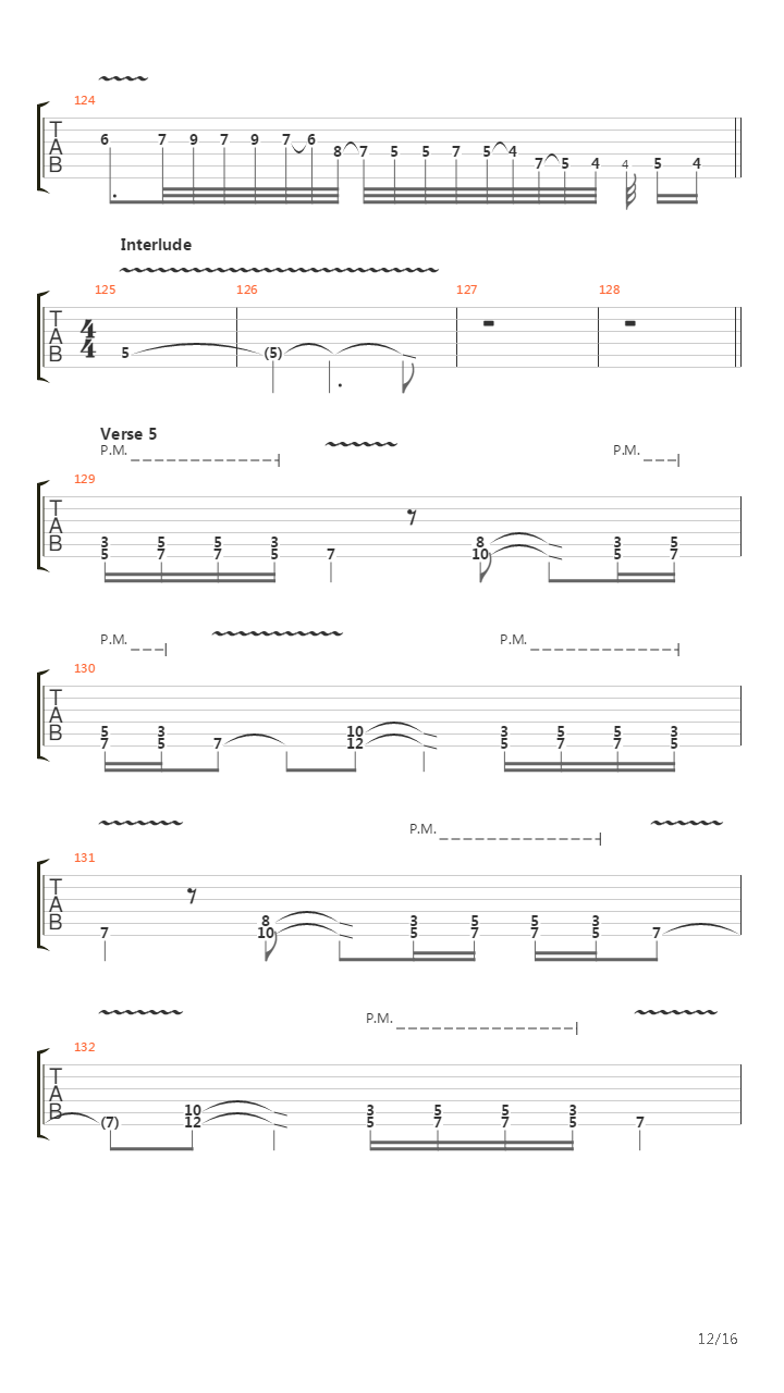 Beyond The Pale吉他谱