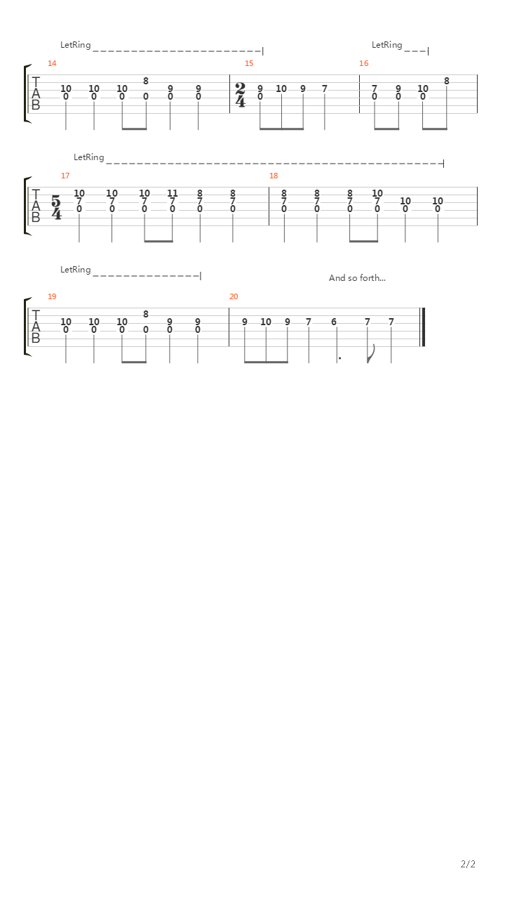 Chain Sling吉他谱