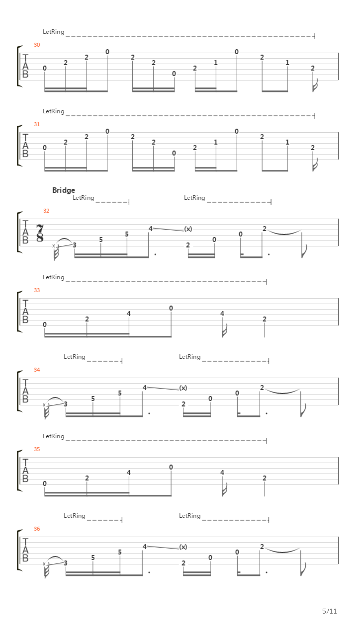 Dedication吉他谱