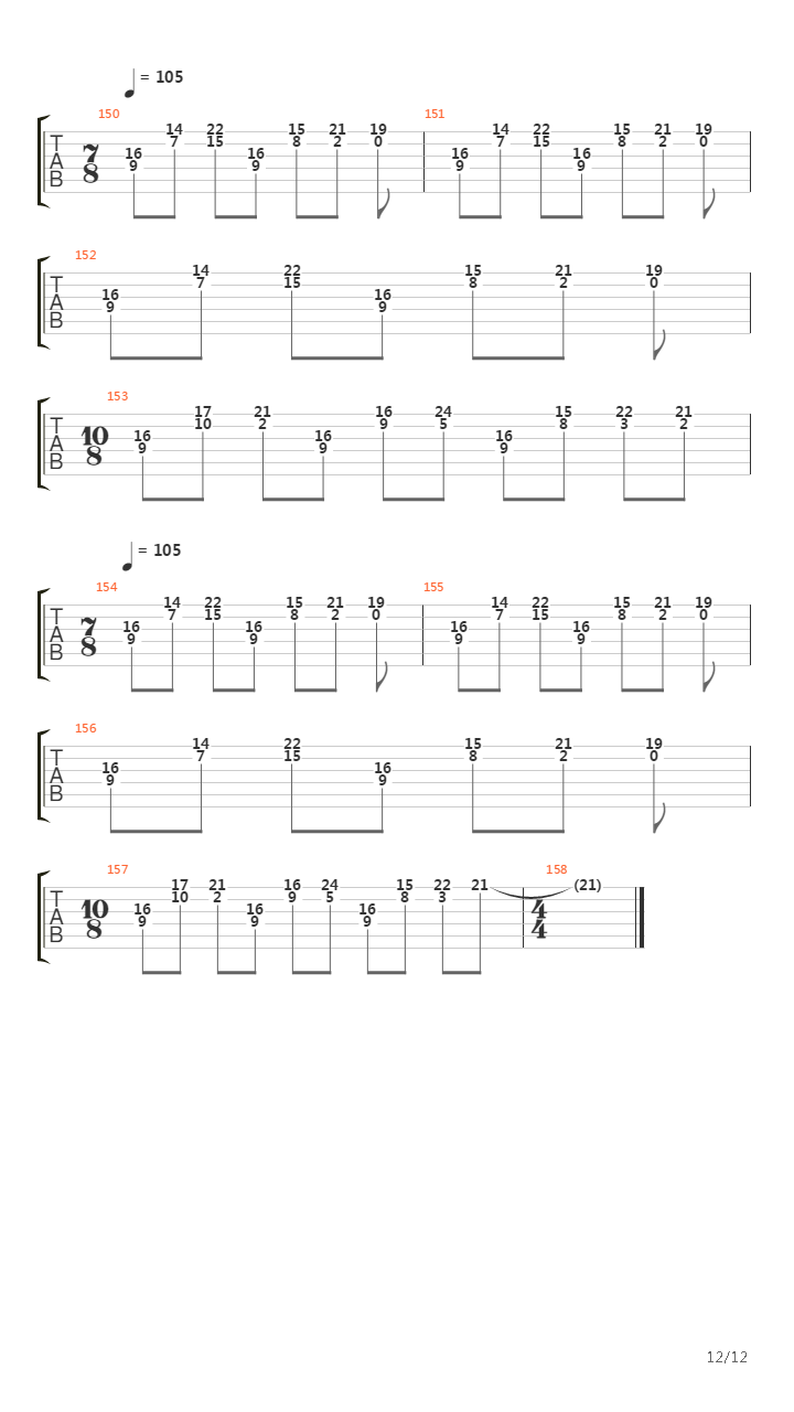 Inside吉他谱