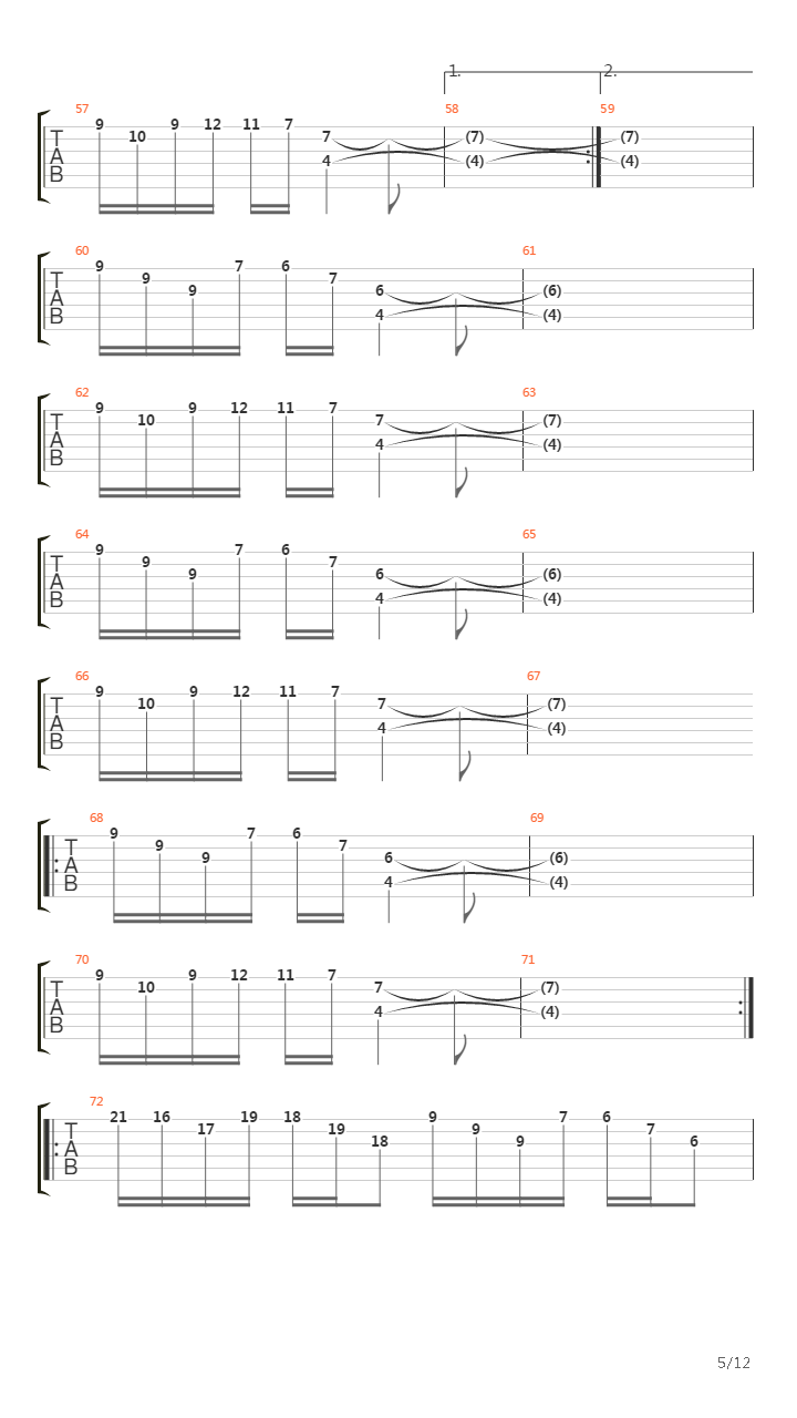 Inside吉他谱