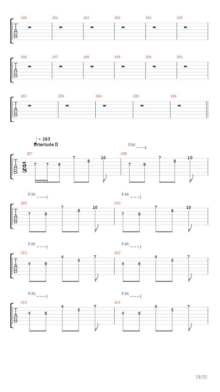 People Passing By吉他谱