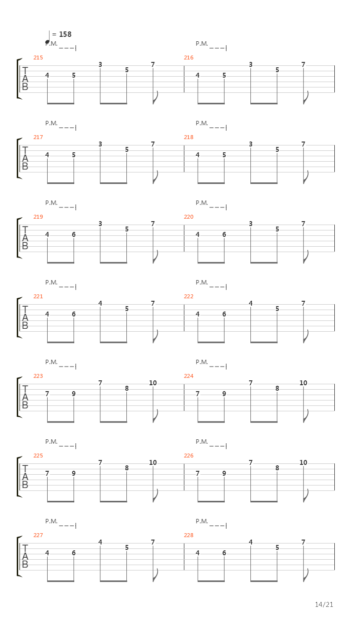 People Passing By吉他谱