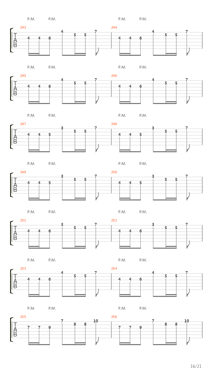 People Passing By吉他谱