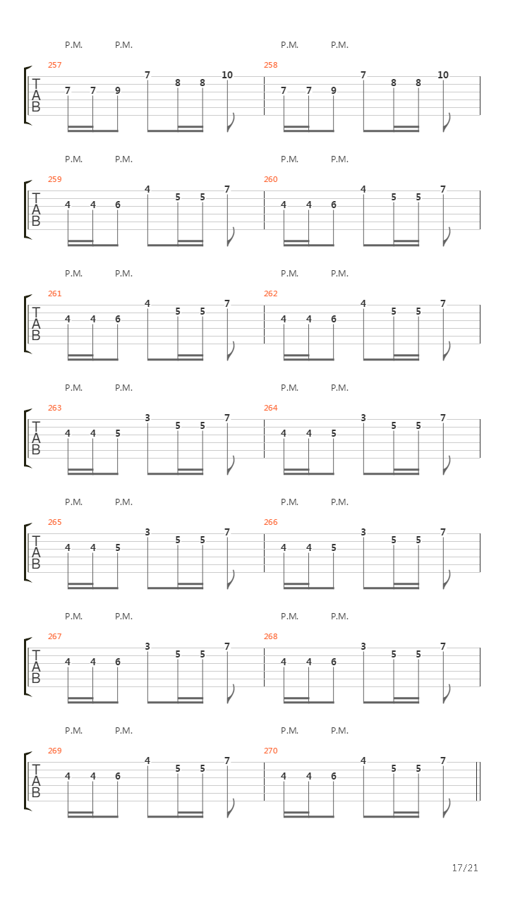 People Passing By吉他谱