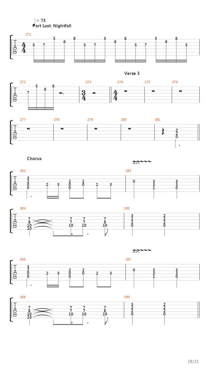 People Passing By吉他谱