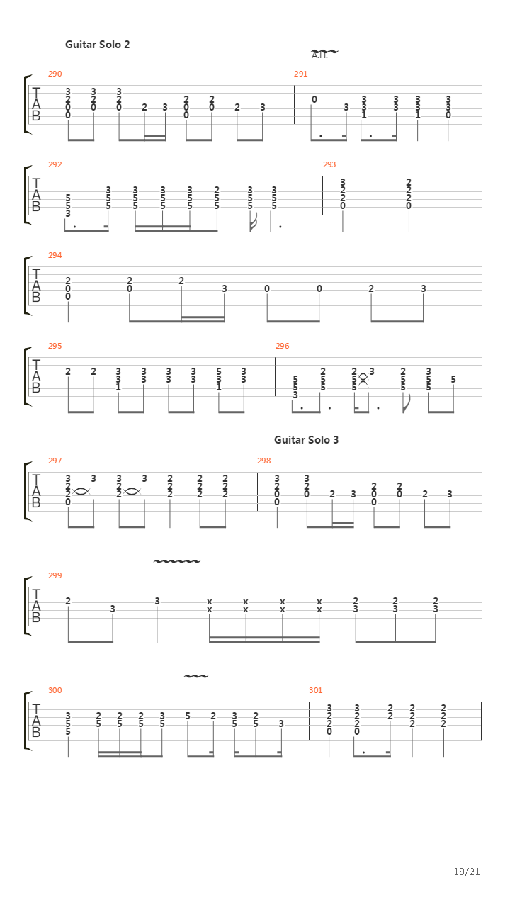 People Passing By吉他谱