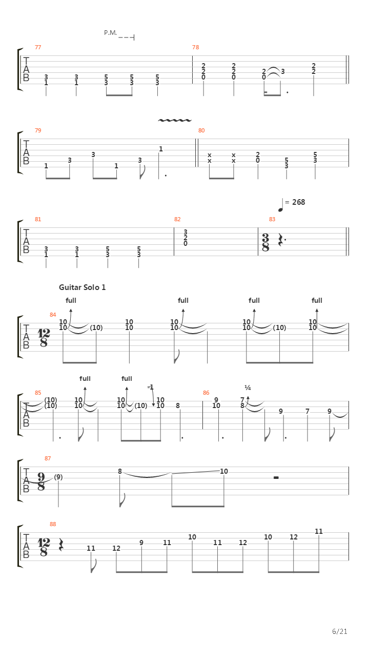 People Passing By吉他谱