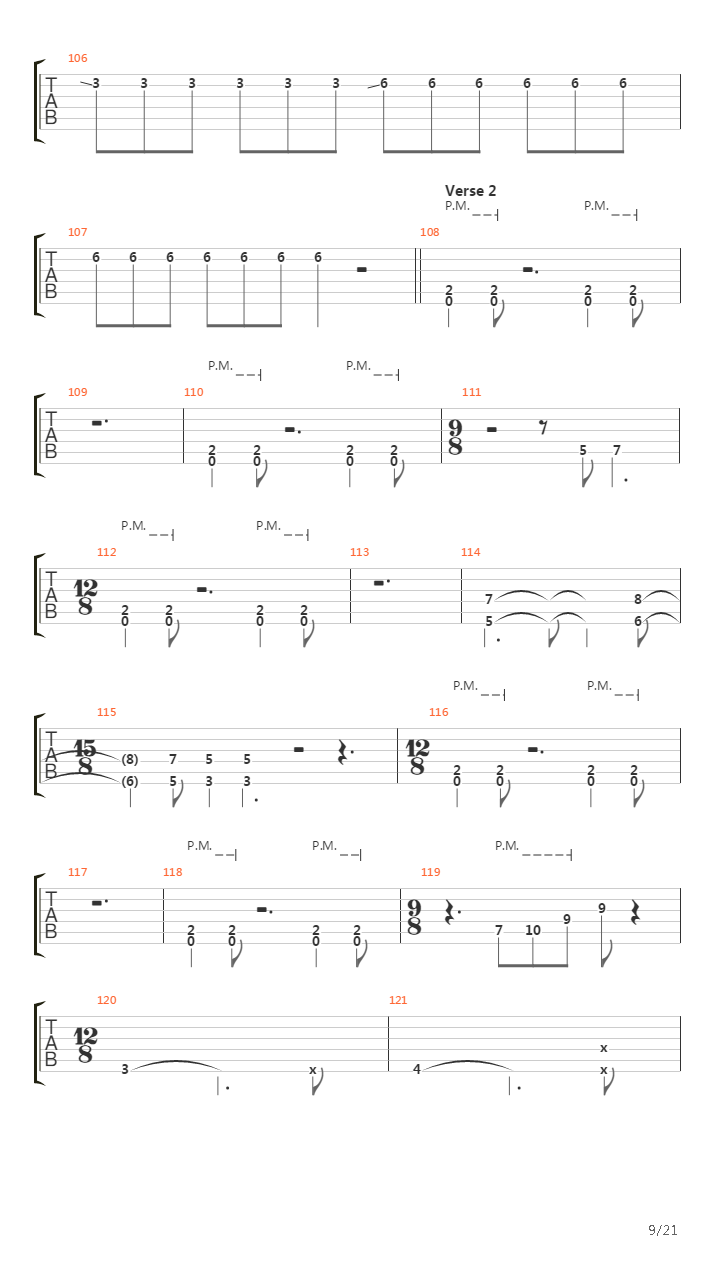 People Passing By吉他谱