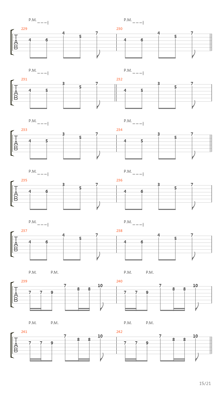 People Passing By吉他谱