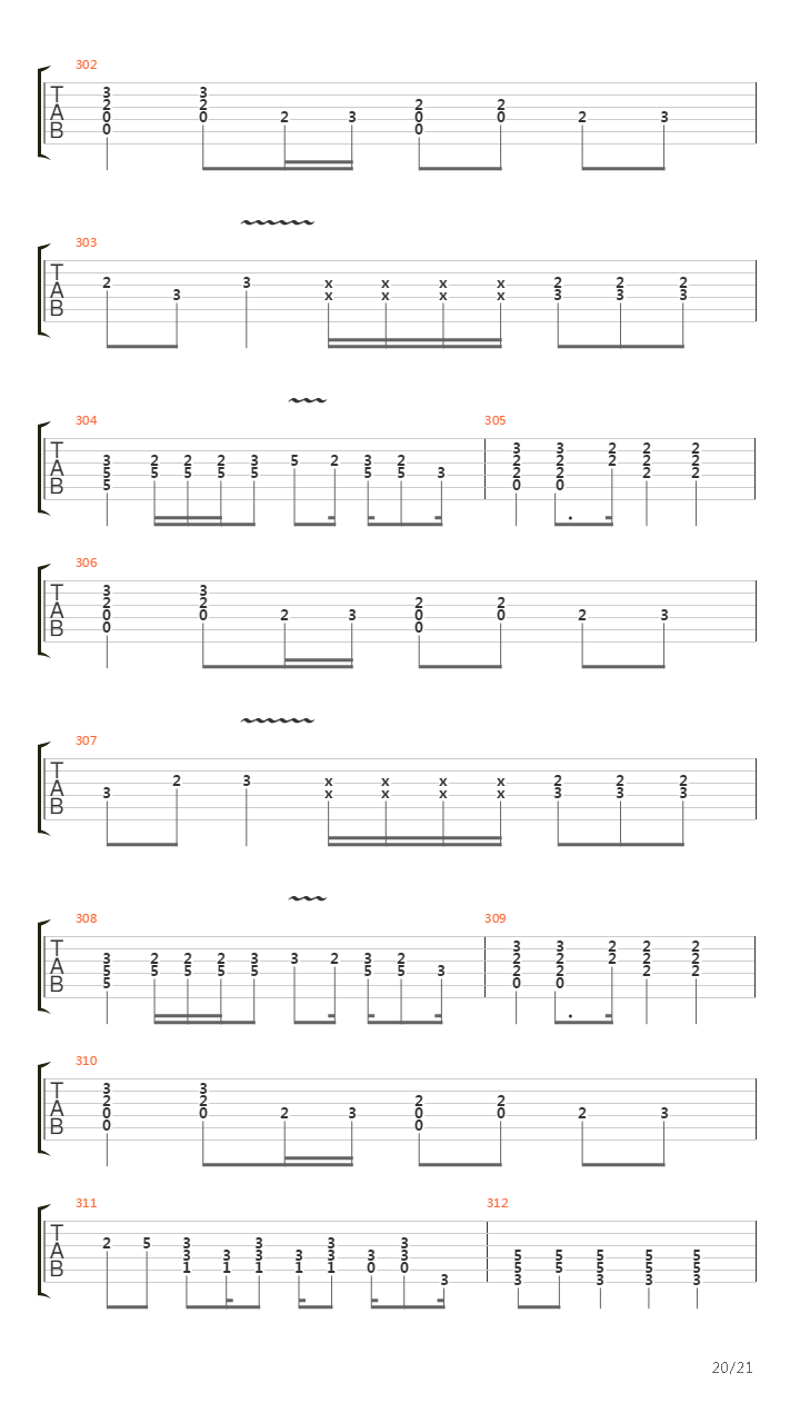 People Passing By吉他谱